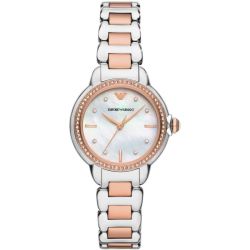 Emporio Armani Stainless Steel Two-tone Woman's Watch AR11569