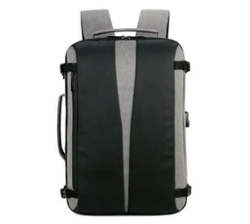 Travel Anti Theft Business Laptop Backpack Bag W USB Charging Port - Black Grey