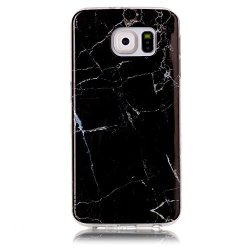 Samsung Galaxy S6 Edge Case Black Marble Marble Phone Cases Shock Proof Thin Phone Cases For Samsung Galaxy S6 Samsung Galaxy S6 Phone Case
