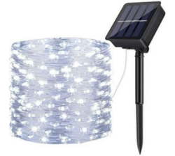 Fairy Lights Solar LED Outdoor String Light Christmas White Light - 10M X1
