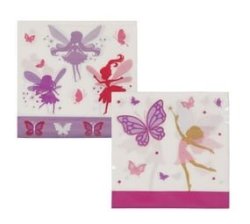 Serviettes 2PLY 33CM 20PC Fairy butterfly - Set Of 2