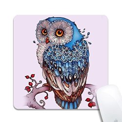 Blue Owl Mouse Pad Mousepads Bfpads Cute Funny Mousepad Pads Mat For Gaming Game Office Mac Blue Owl