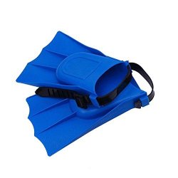 Water Resistance Fins Hand Glove Training Fingerless Webbed Flippers Paddle Swim Gloves TM Harryshell Blue, Small 