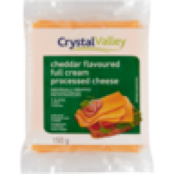 Crystal Valley Full Cream Cheddar Cheese Slices 150G