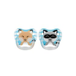 Dr Browns Prevent Silicone Pacifier 0-6M 2 Pack - Boy Animal