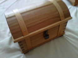 Oak Jewellery Box With Round Top. Price Lowered