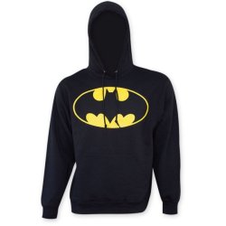 Batman Black Bat Logo Hoodie Medium