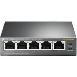TP-link 5-PORT Gigabit Desktop Poe Switch With 4-PORT 5X 10 100 1000MBPS RJ-45 10 Gbps Qos 99.8X98X25 Mm