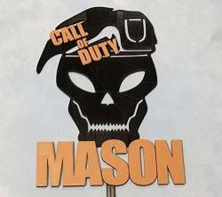Call Of Duty Black Ops Personalized Cake Topper