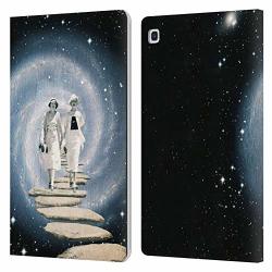 Official Paula Belle Flores Leaving The Milky Way Surreal Space Leather Book Wallet Case Cover Compatible For Samsung Galaxy Tab S5E