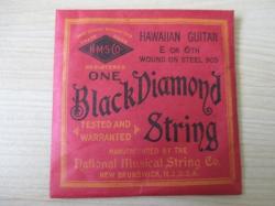 Vintage Black Diamond String Hawaiin Guitar E Or 6th Wound On Steel 905