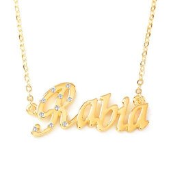Name Necklace Rabia - 18K Gold Plated