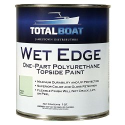 Totalboat Wet Edge Topside Paint Aqua Mist Quart