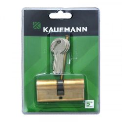 Kaufmann Solid Brass Euro Cylinder Only - 65MM