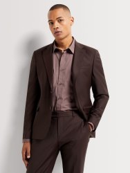 Men&apos S Brown Wool Suit Jacket
