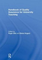 Handbook Of Quality Assurance For University Teaching Hardcover