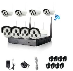 HD 8 Channel 720P Wireless Ip Camera Cctv Security Surveillance System Nvr Kit