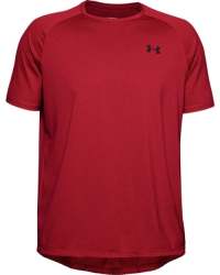 Men's Ua Tech 2.0 Textured Short Sleeve T-Shirt - RED-600 3XL