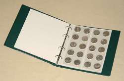 Ideal Green A5 Coin Album With 12 Pages And White Dividers No Coins Included