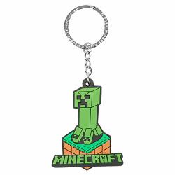 Jinx Minecraft Creeper Attack Rubber Key Chain Multi-colored One Size