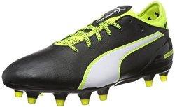 Puma Men's Evotouch 2 Fg Football Boots Black-white-safety Yellow 01 7.5 UK