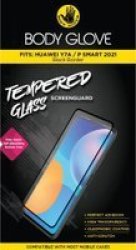 Body Glove Full Glue Tempered Glass Screenguard - Huawei P Smart 2021 Huawei Y7A Black Trim