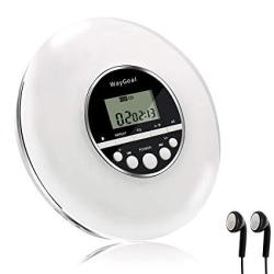 Portable Waygoal Cd Player Personal Compact MP3 Cd Player With Anti-skip Protection Headphones Lcd Display Small Music Disc Walkman Cd Player For Car Student