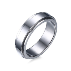 Stainless Steel Spinner Ring - 8 Us