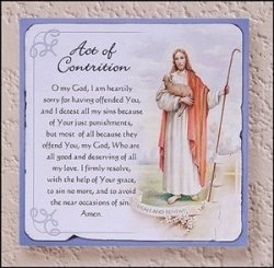 Act Of Contrition Wall Plaque