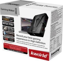 Kworld Gaming Maker Record Games Console Footage Onto PC USB 2.0 Interface Contains USB Cable Ypbpr Cable Software