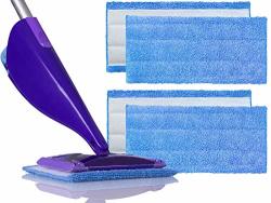 Microfiber Mop Pads Compatible With Swiffer Wetjet 4-PACK