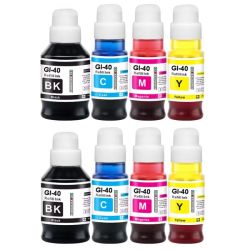 Canon GI-40 40 Compatible Ink Bottle Multipack Combo X 2