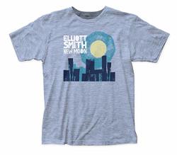 Elliot Smith New Moon Fitted Jersey Tee Large Heather Blue
