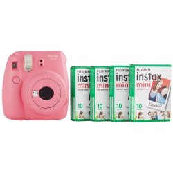 Fujifilm Instax MINI 9 Kit 4 Films Flamingo Pink