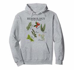 Herbology The Art Of Herbs Thyme Rosemary Basil Chamomile Pullover Hoodie
