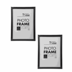 Picture-frame Certificate Pl A4 - Black - Pack Of 2
