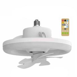 E27 Base 30W 360 Rotating LED Ceiling Fan With Remote Control