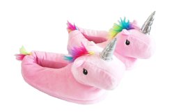 Unicorn Slippers - Pink Size: 3-8 