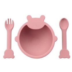 Focusbaby Silicone Feeding Bowl: Mess-free Bear-shaped