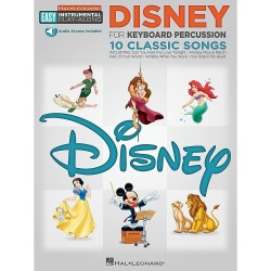 Hal Leonard Disney - Keyboard Percussion -easy Instrumental Play-along Book With