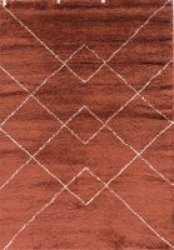 Royal Nomadic Collection Area Rug - Brick And Beige 160X230CM
