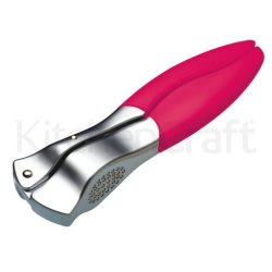 Pink Garlic Press With Soft Touch Handle