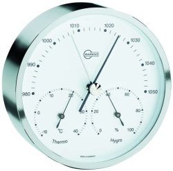Barigo 101.3 - Modern Home Barometer High Altitude White Dial