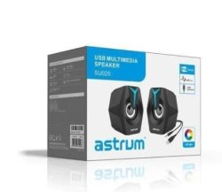 Astrum SU020 2 Channel LED USB Multimedia Speakers