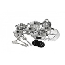 Stainless Steel Pot Set 21 Pieces