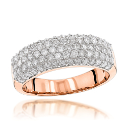 14k Luxurious Pave 1.52ct Genuine Diamond Ring