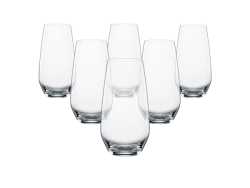 Lead-free Crystal Authentis Casual Summer Drinks Tall Glasses Set Of 6