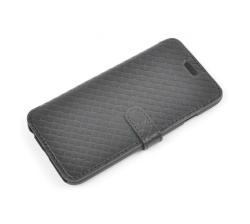 Book Case For Samsung S8 Plus Cross Leather Black