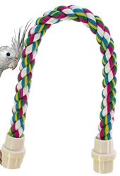 1674 20inch Parrot Rope Perch bird toy toys cage budgie conure cockatiel amazons 