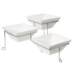 Triple Square Plate Stand